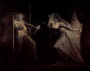 Johann Heinrich Fuseli Lady Macbeth receives the daggers oil painting on canvas